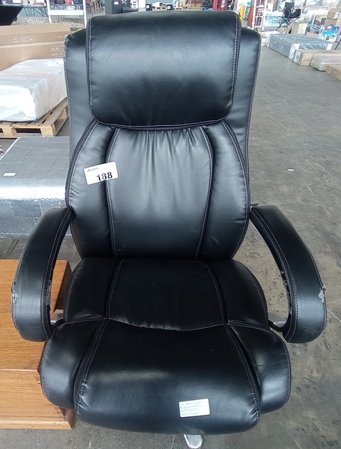 LEATHER SWIVEL OFFICE CHAIR Aucor