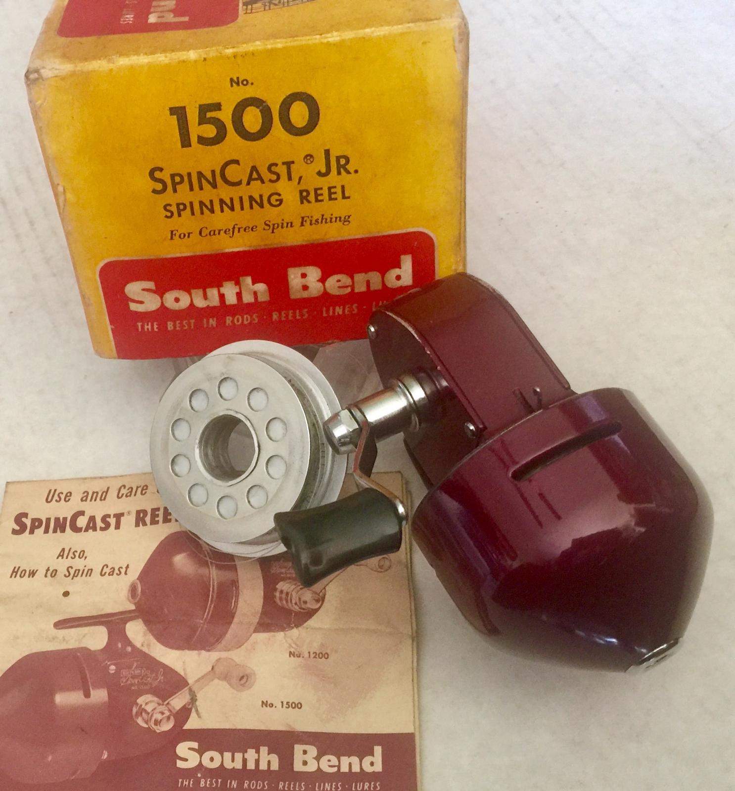 South Bend “ Spincast 1500” reel/box