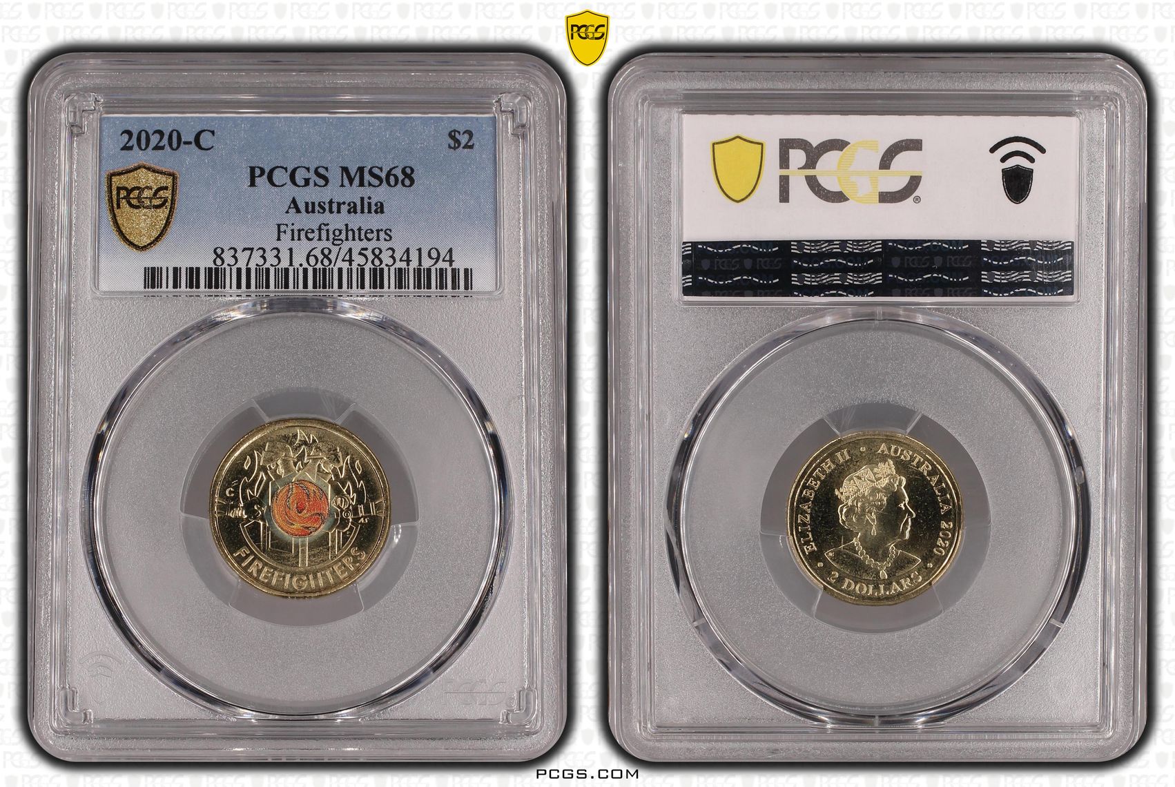 Firefighters Colorized , Two Dollar, 2020-C, PCGS MS68