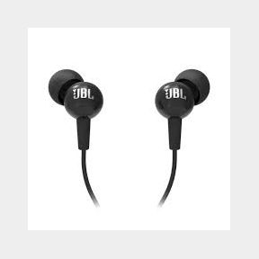 JBL C100SI In-Ear Headphones With Mic - Black - The JBL C100SI features 9mm drivers an in-line- 51748/10302 AS B1 (S9)