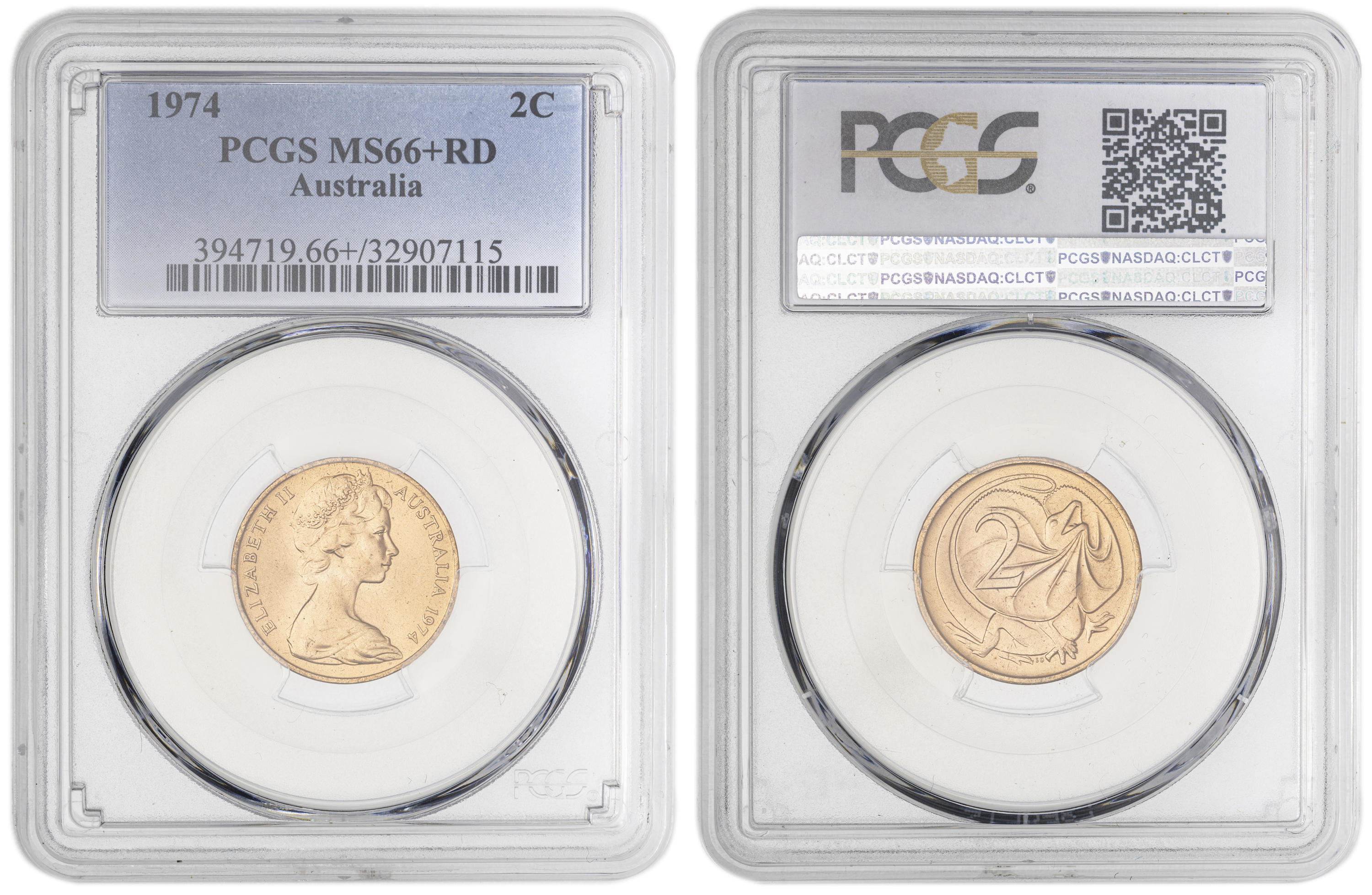 Two Cent, 1974, PCGS MS66+RD