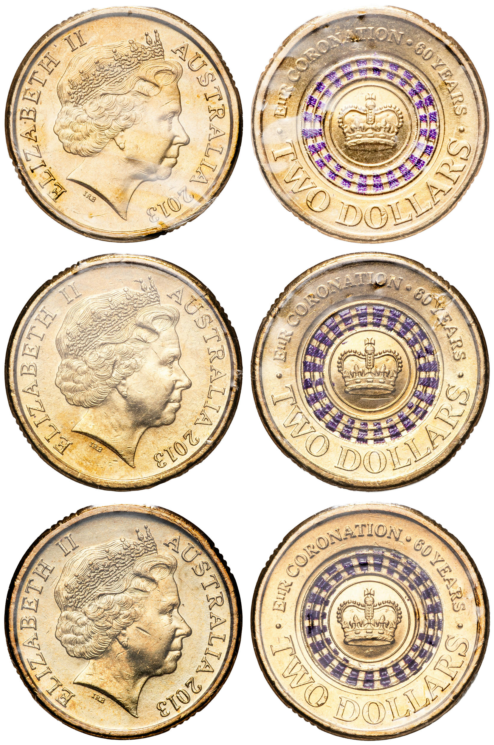 Elizabeth II, QEII Coronation, Two Dollars, 2013, UNC