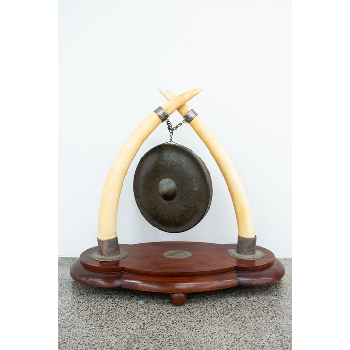 A large old dinner gong