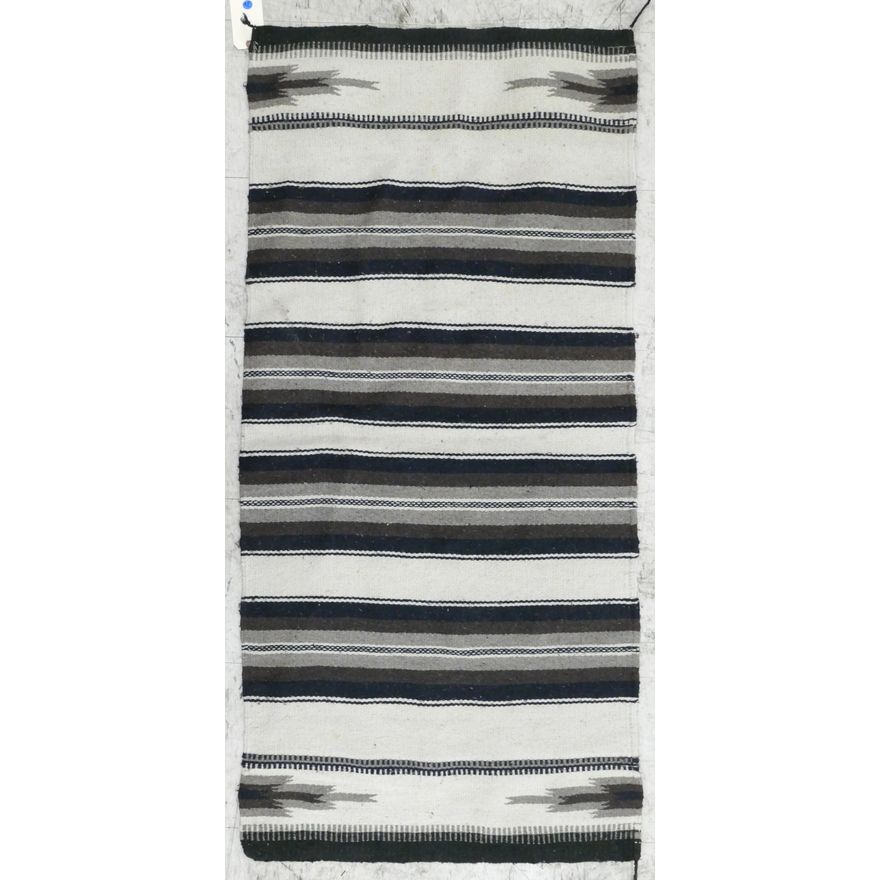 Navajo Wool Banded Rug 2'6''x5'