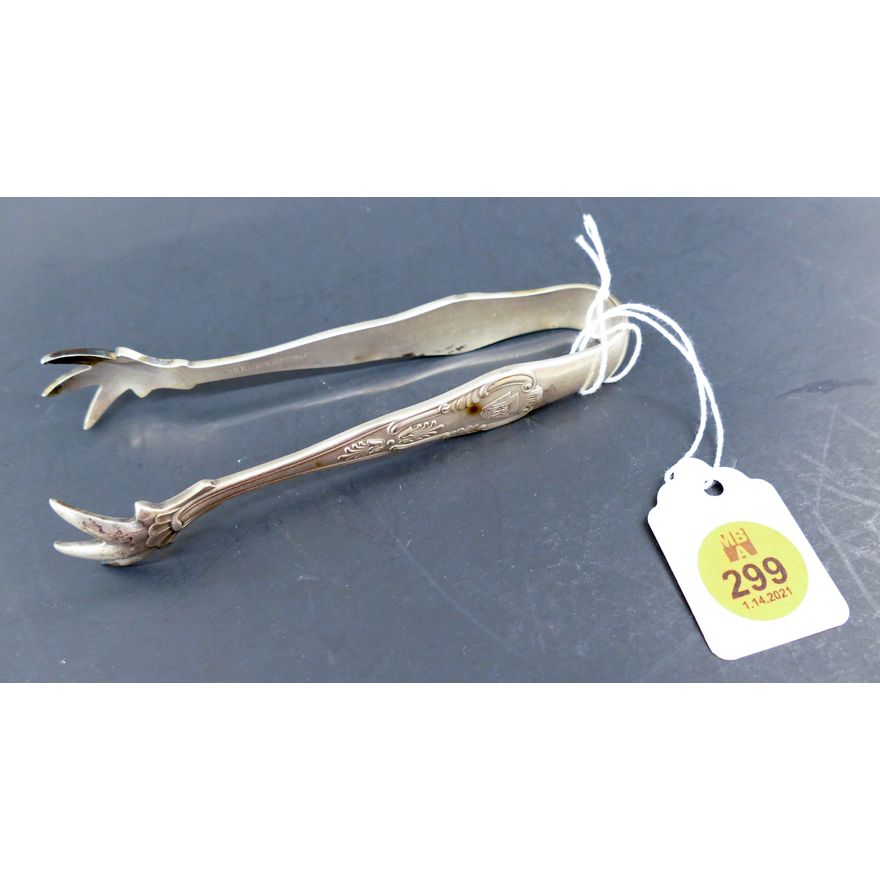 Pennsylvania Railroad Silverplated Sugar Tongs