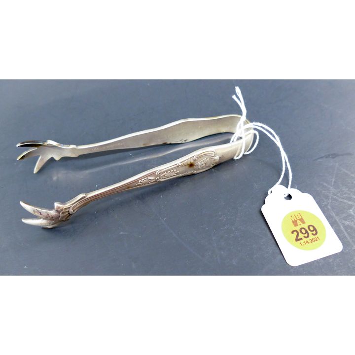 Pennsylvania Railroad Silverplated Sugar Tongs