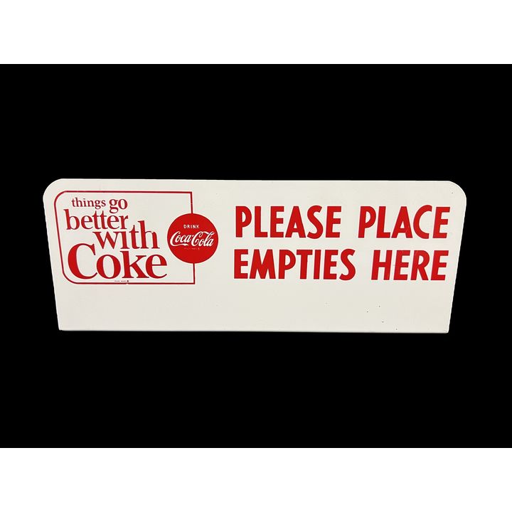 Please Place Empties Here Coca Cola Coke Topper Sign