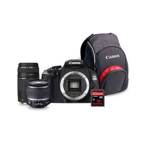 CANON DS650 EOS DUBBLE LENSE KIT WITH BAG - lense cap missing