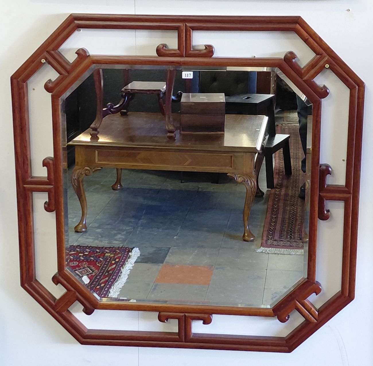 117 · ORIENTAL DESIGN WALL MIRROR