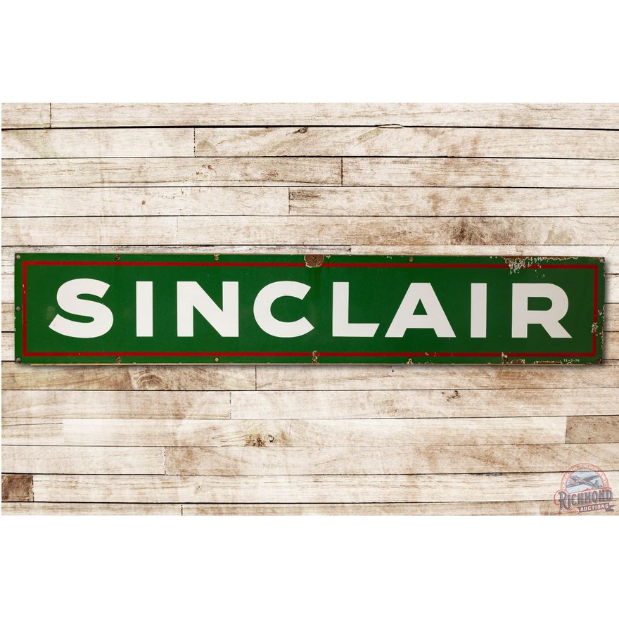 6' Sinclair Horizonal Porcelain Sign