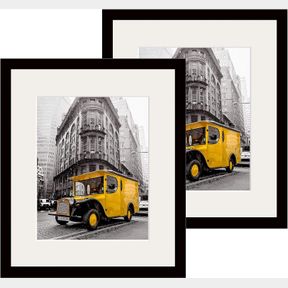 ART EMOTION16X20 SOLID WOOD PICTURE FRAME WITH 2MM REINFORCED GLASS, FRAME FOR PHOTO, HANGERS FOR HORIZONTAL OR VERTICAL DISPLAY (