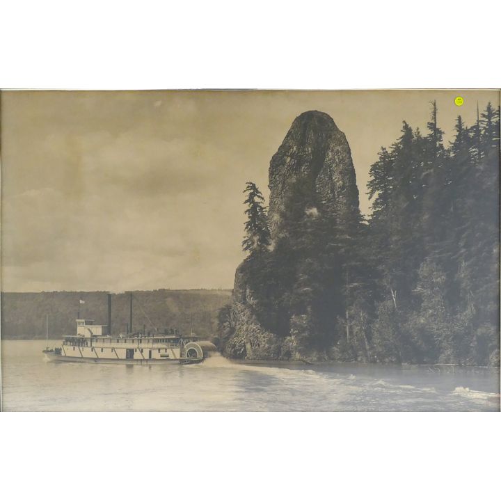 Antique Benjamin Gifford Large Oregon Landscape Sepia Photo