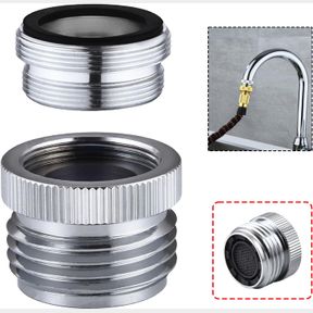 SNUTUYA FAUCET ADAPTER WITH AERATOR, SINK FAUCET TO GARDEN HOSE ADAPTER, FAUCET ADAPTER TO GARDEN HOSE FOR KITCHEN AND BATHROOM, H