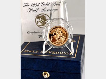 1995 ELIZABETH II PROOF GOLD HALF SOVEREIGN