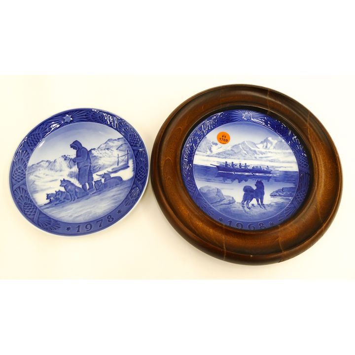 2pc Royal Copenhagen Christmas Plates- 1968 & 1978