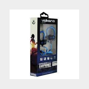 Volkano Race Series Bluetooth Earphones - Black and Blue-50591/1376 B2(s2)