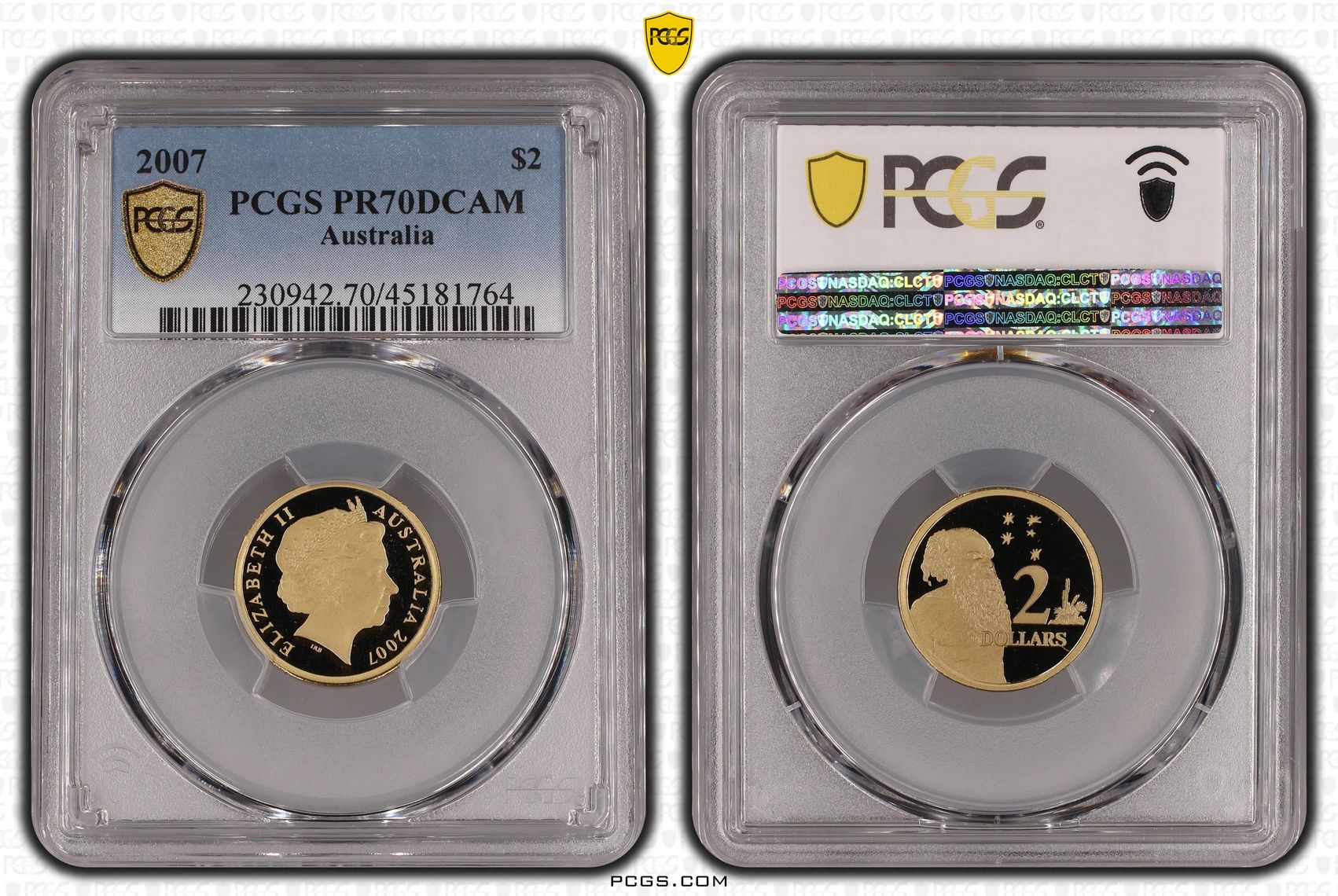 Elizabeth II, POP 11/0, Two Dollar, 2007, PCGS PR70DCAM
