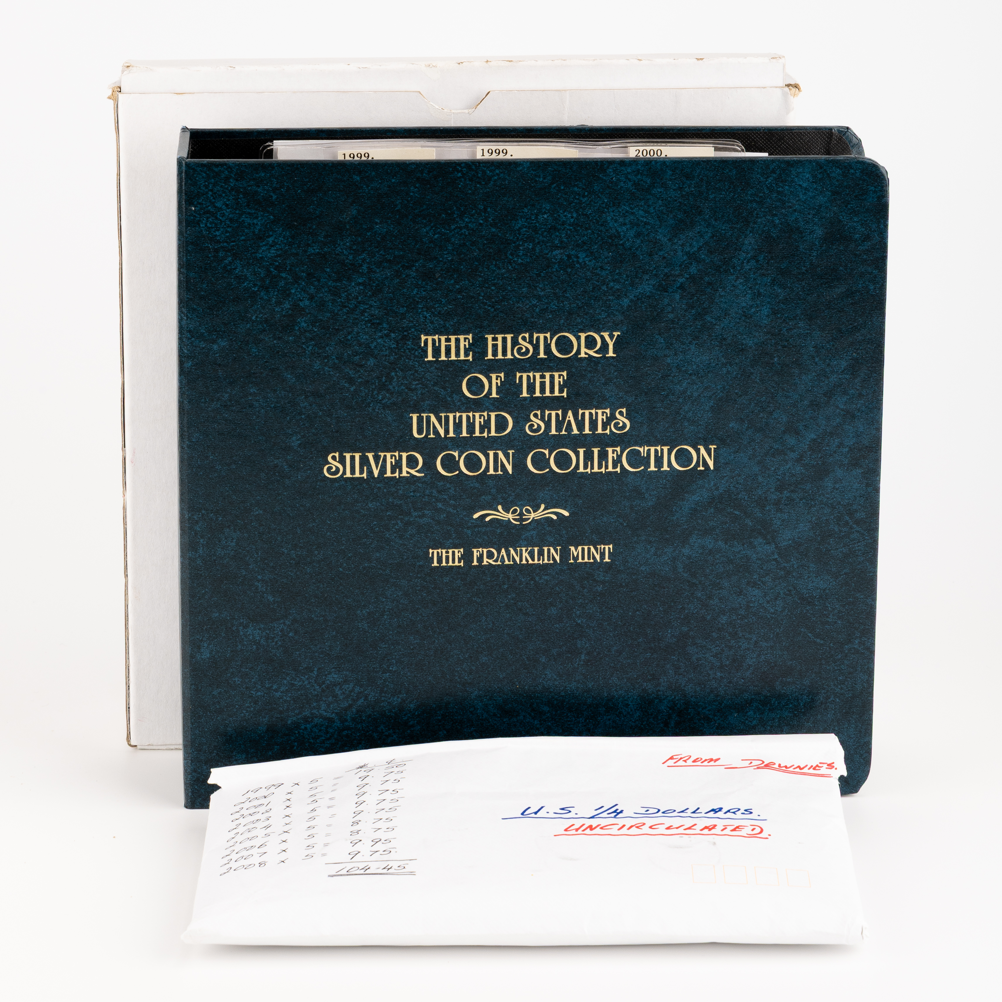 Franklin Mint - History of the United States Silver Coin Collection, Accumulation, 1877 - 1995, VG - aUNC