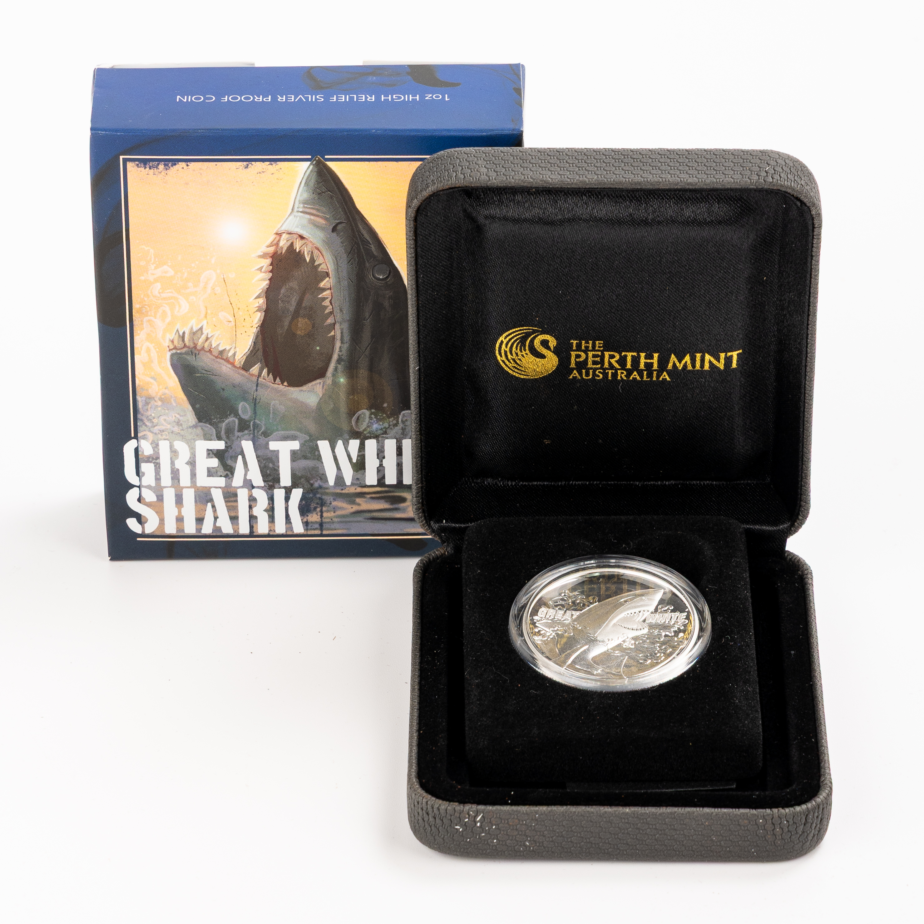 22 · Perth Mint - Great White Shark, One Dollar, 2015,  FDC