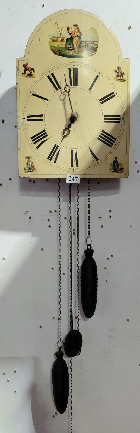 247 · VINTAGE GERMAN WALL CLOCK