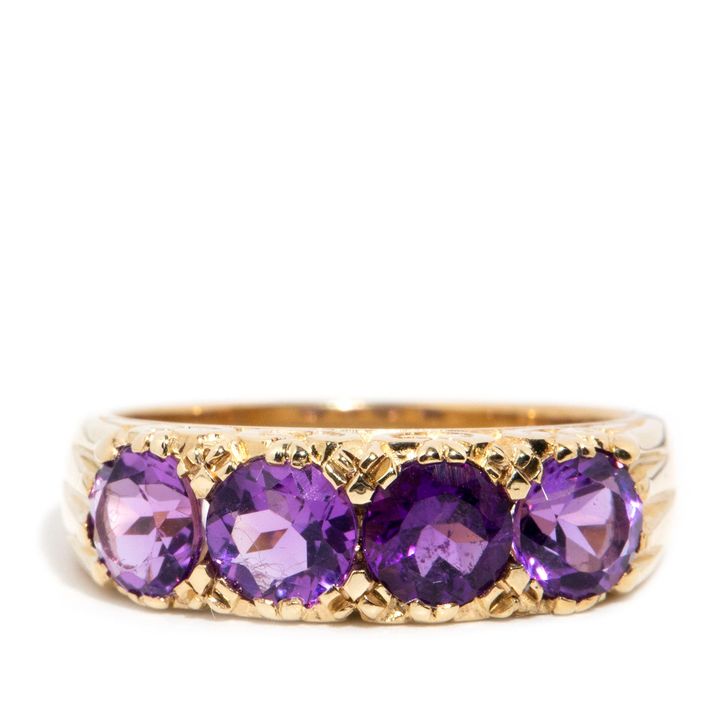 Amethyst 9ct Gold Ring,