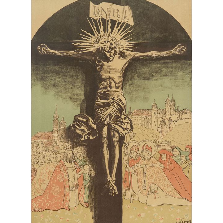 Leon Wyczółkowski | Krucyfiks królowej Jadwigi na Wawelu, 1915 r.