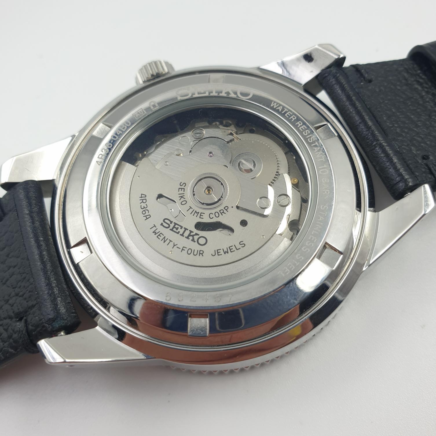 Seiko 5 Sports 4R36-04B0 (Uni-directional Batman Bezel) Automatic (100M)  Men's Watch | Kearns Auctions