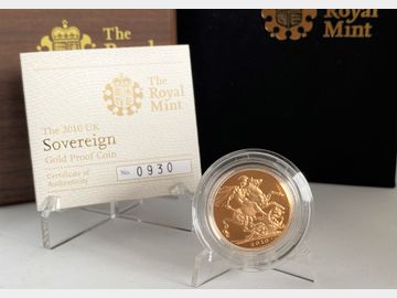 2010 ELIZABETH II PROOF GOLD SOVEREIGN