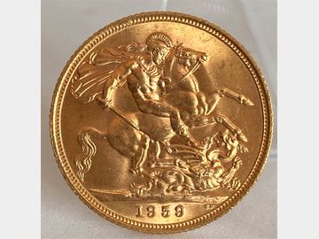 1959 ELIZABETH II PRE-DECIMAL GOLD SOVEREIGN