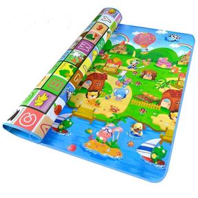 Baby Play 1.8 x 1.5m Large Waterproof Crawling Foam Floor Reversible Mat |