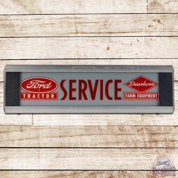 Ford Tractor Dearborn Farm Equipment Service Lighted Advertising Sign w/ Logo