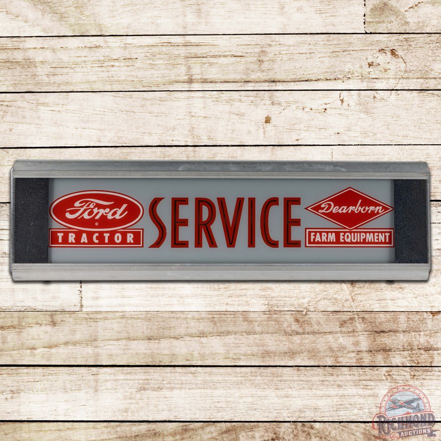 Ford Tractor Dearborn Farm Equipment Service Lighted Advertising Sign w/ Logo