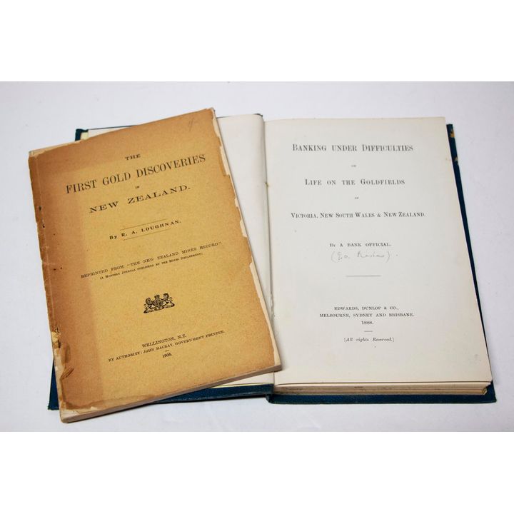 LOUGHNAN, R.A. [2 titles], The First Gold Discoveries in New Zealand