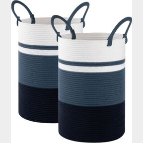 13.8*19.8 INCH *2 PACK SIXDOVE LAUNDRY BASKET 2 PACK, LAUNDRY HAMPER, BABY NURSERY HAMPER, FOLDABLE LAUNDRY HAMPER WITH HANDLES, S