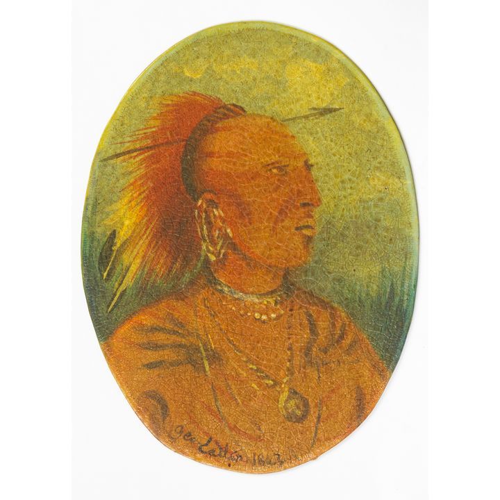 Attributed to George Catlin (1794-1872), Brave Chief, Head Chief of the Bad Arrow Tribe, 1843