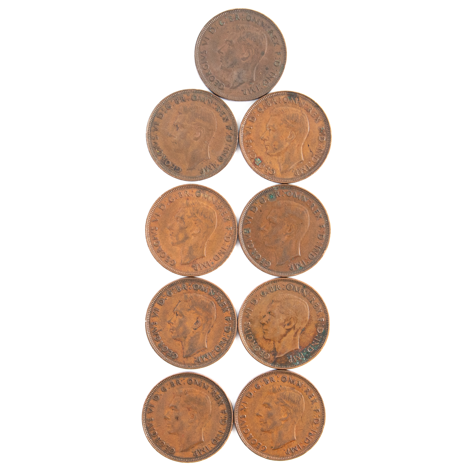 George VI, Penny, 1946, Fine