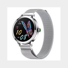 Elegant Smart Watch for Women-Health Monitoring - Silver colour-Bar 9902160735437- 51745/23282 SN B3 (S3)