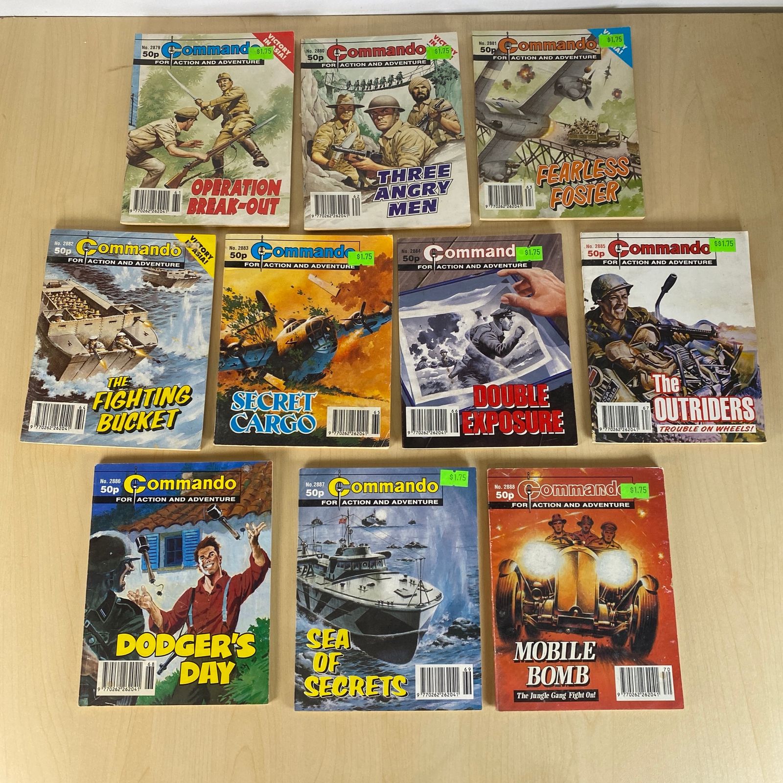 Commando War Comics Issues - 2879, 2880, 2881, 2882, 2883, 2884, 2885, 2886