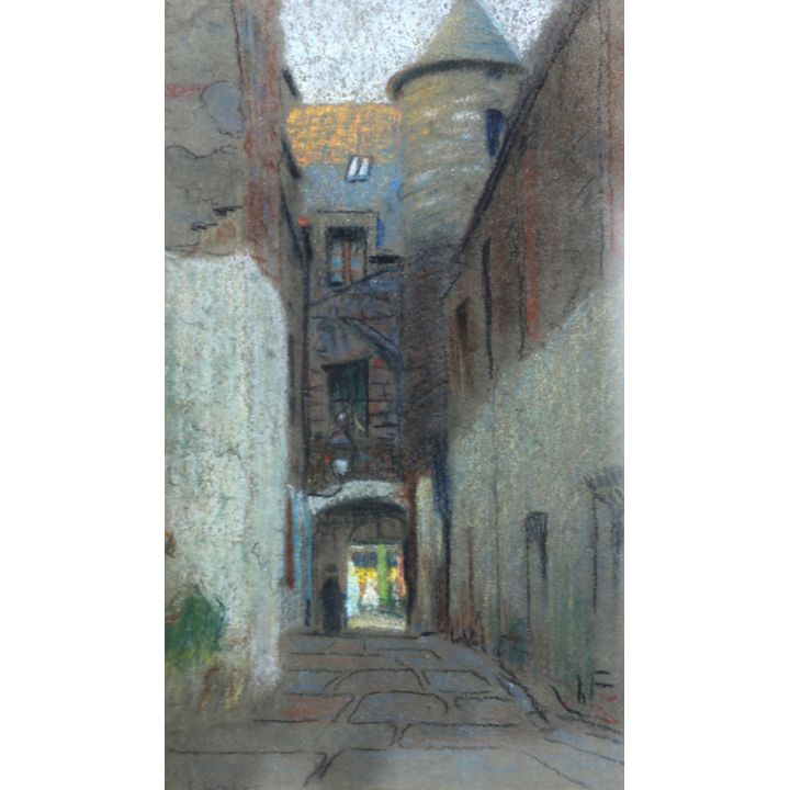 John Weeks 'Untitled - European street scene'