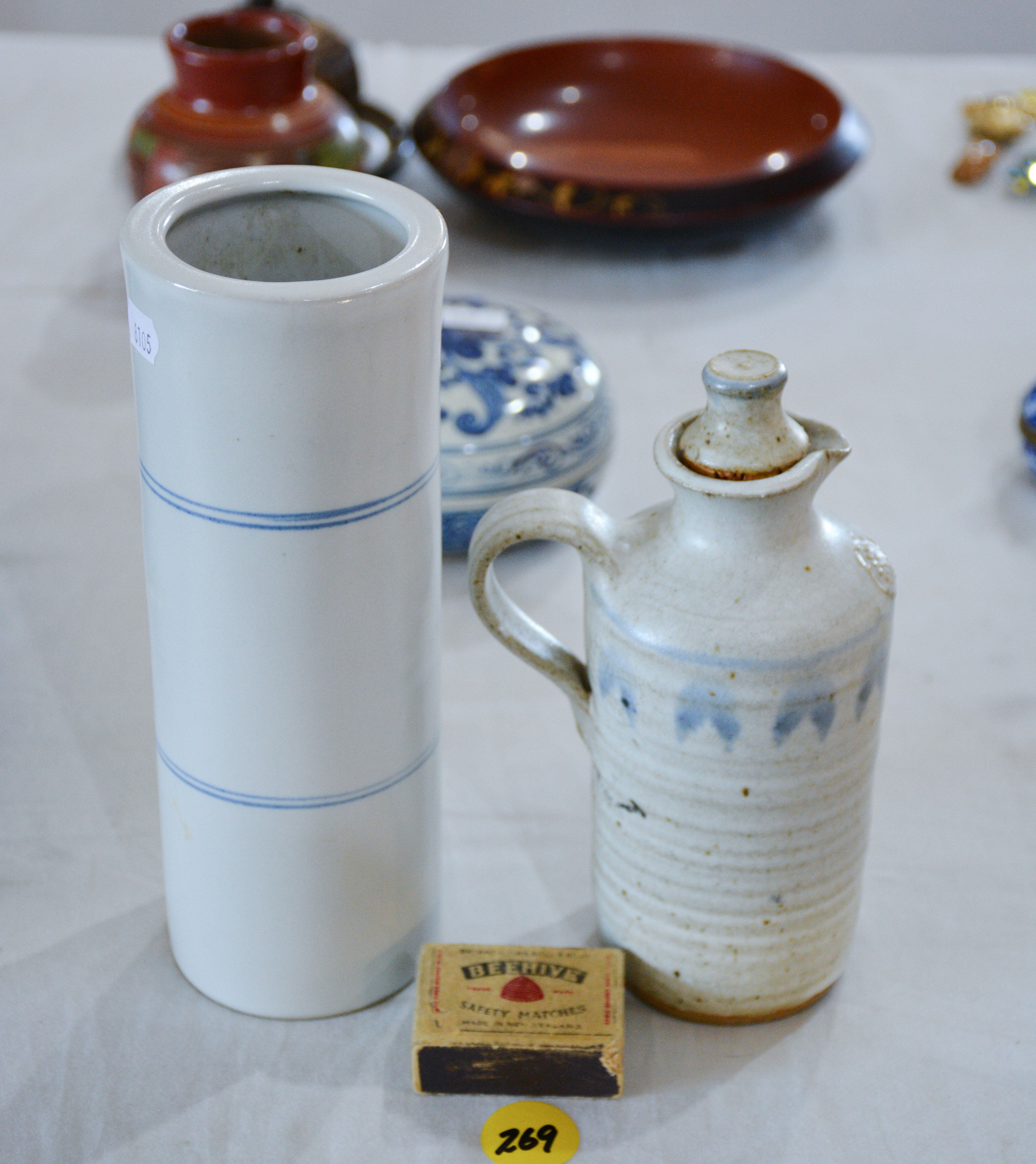 Ceramic Vase and Corked Jug — NZ auction result