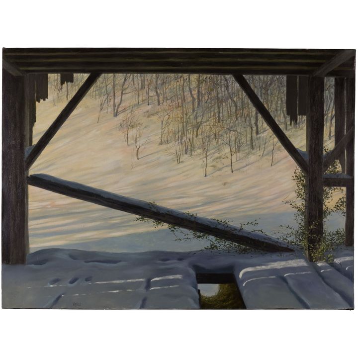 Joseph Reboli (1945-2004), Untitled (Stable in Winter)