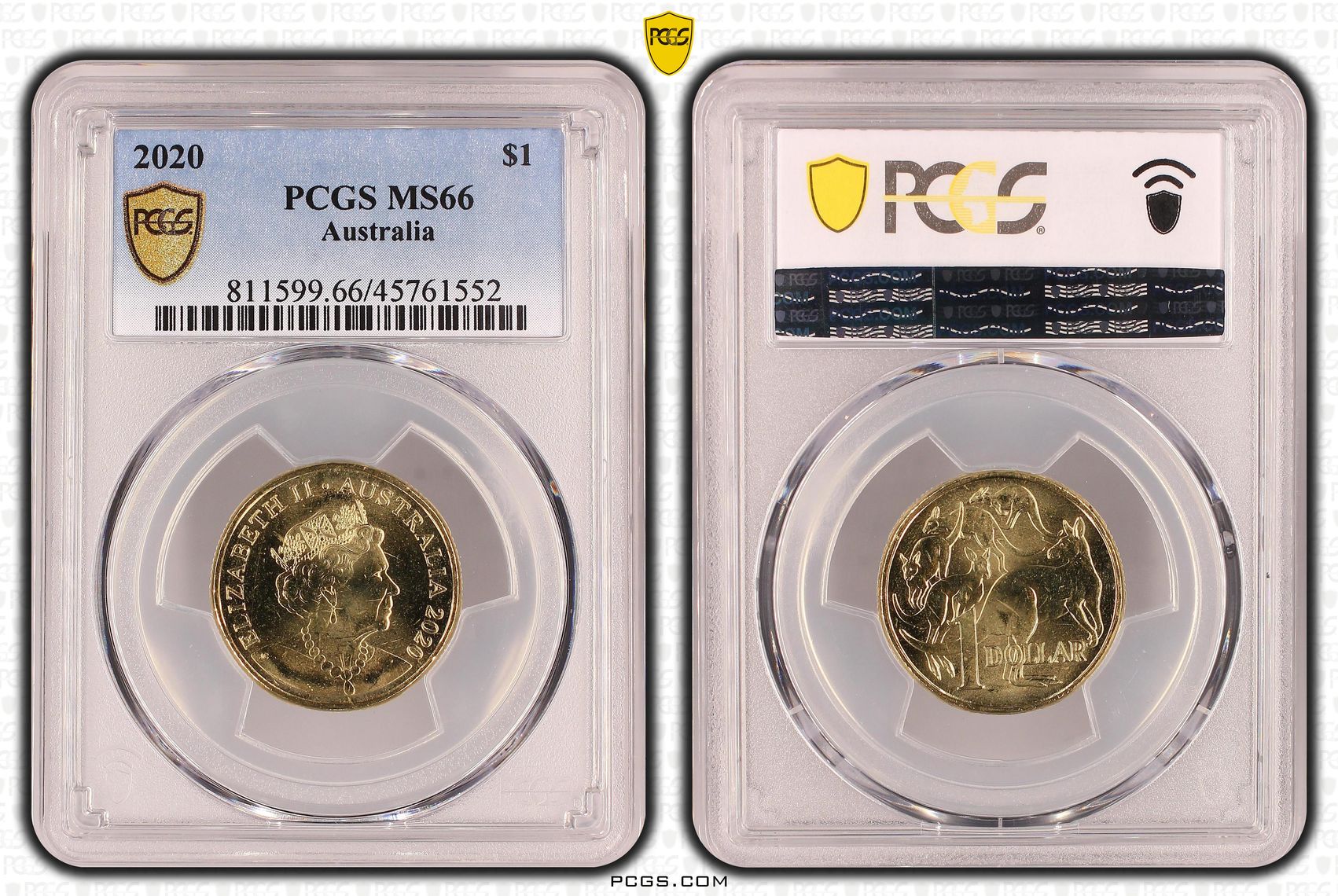 One Dollar, 2020, PCGS MS 66