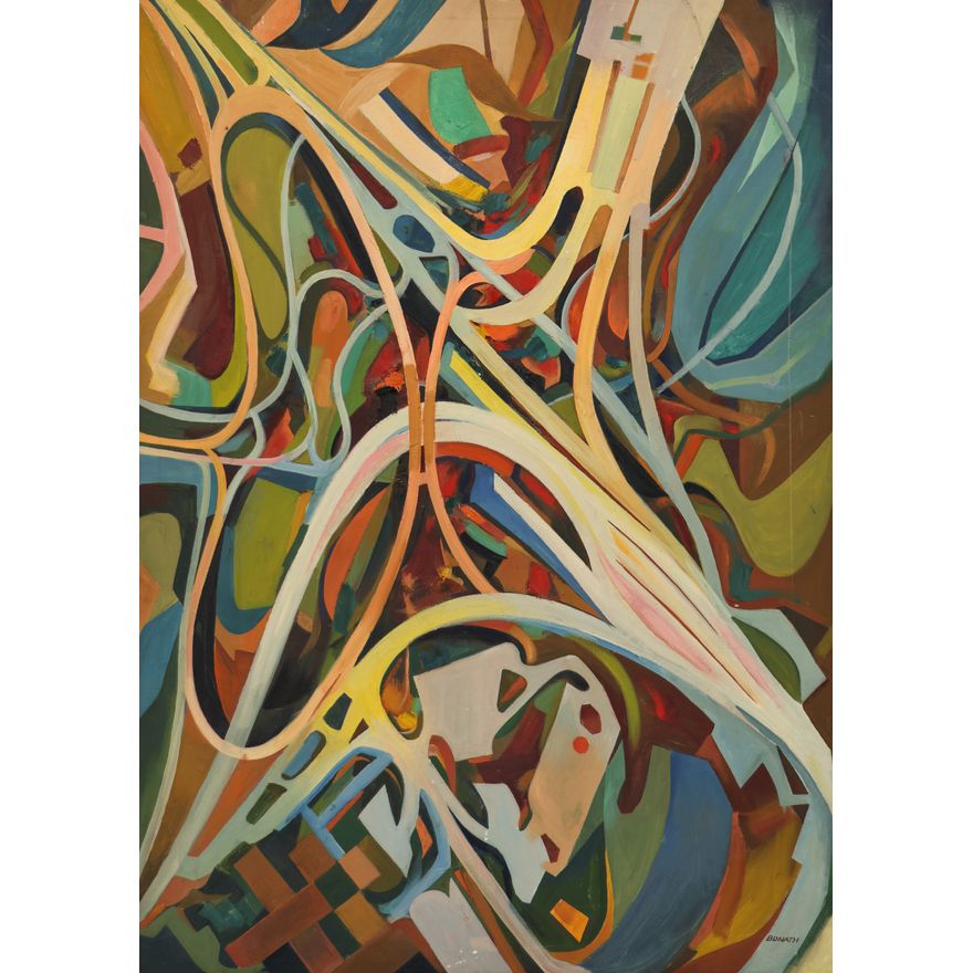 Harry Bonath ''Highways'' Large Oil