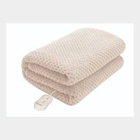 Pure Pleasure - Coral Fleece - Fitted Electric Blanket W/ Skirt - white - Double-51724/2820-bar 6002417006792 B3 (S4)