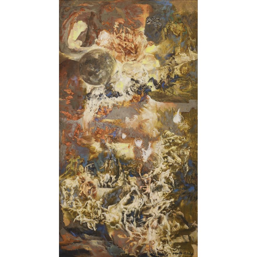 Kenneth Callahan ''Time and Space'' 1960 Oil