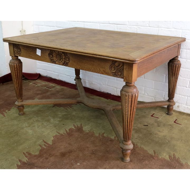 BELGIAN OAK DINING TABLE