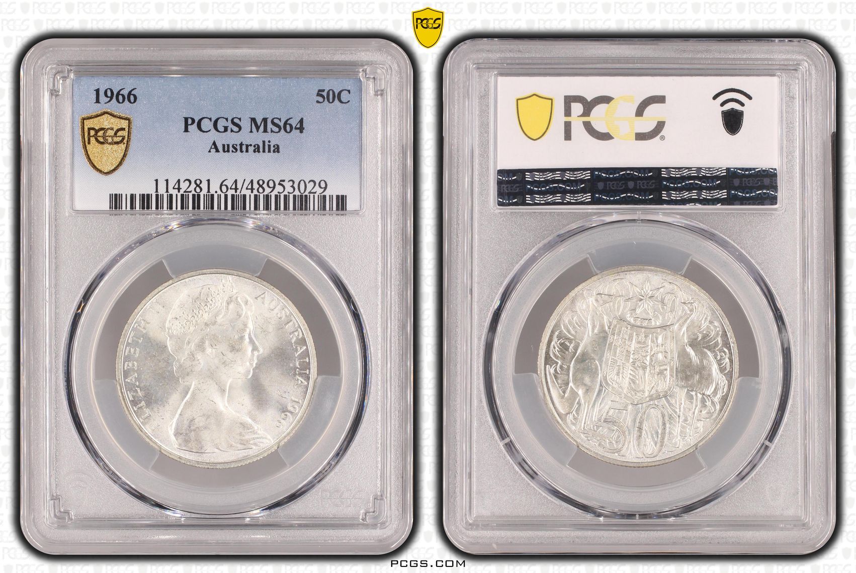 Fifty Cent, 1966, PCGS MS64