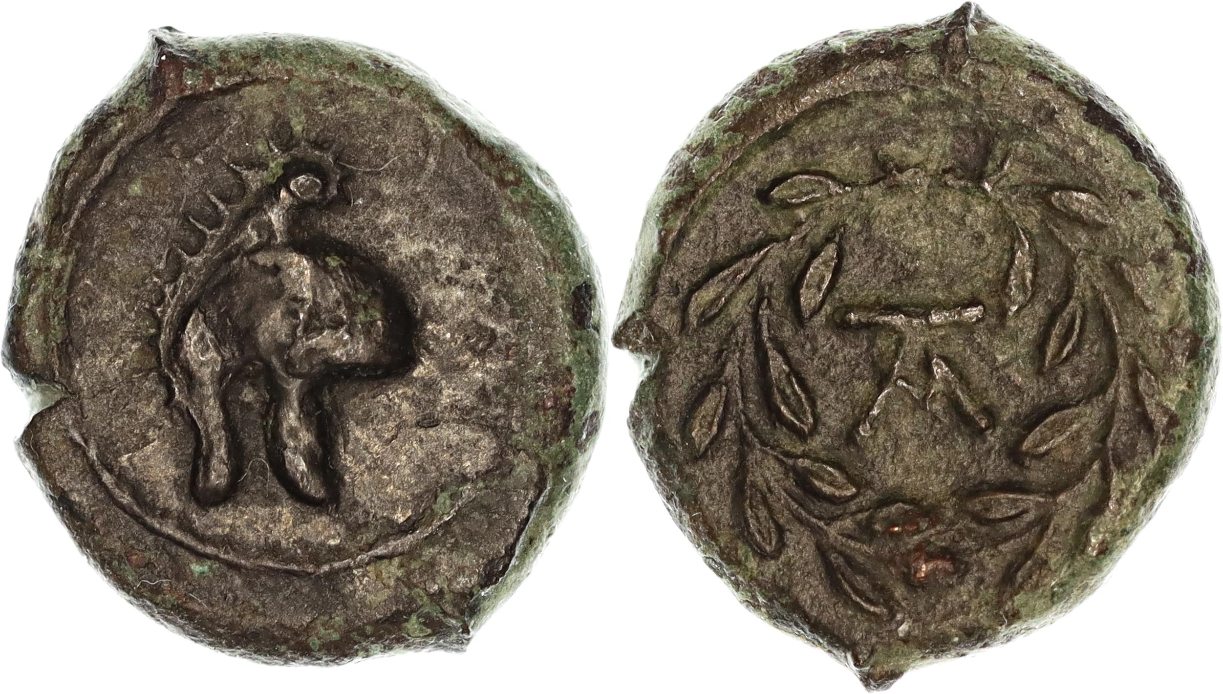 Sicily, Tauromenion, Æ Onkia, 4th Century BC, VF