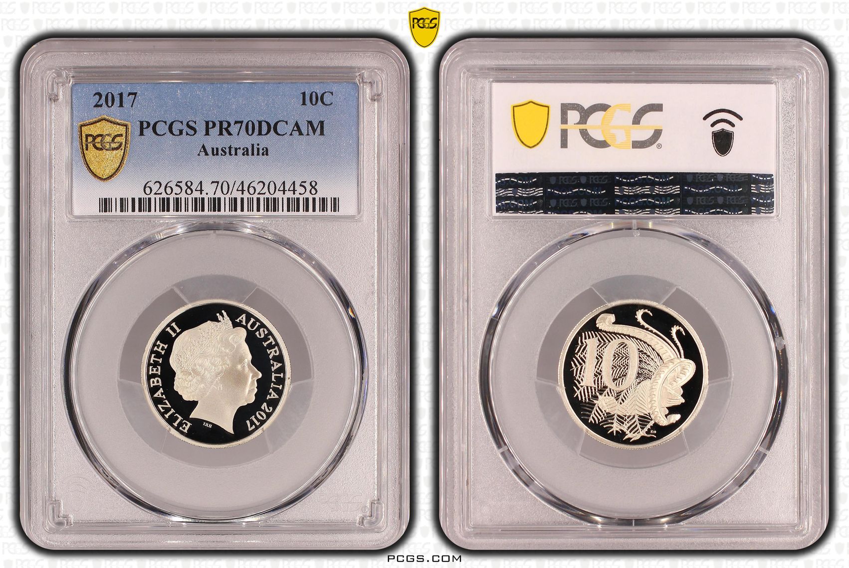 Ten Cent, 2017, Pcgs Pr70dcam