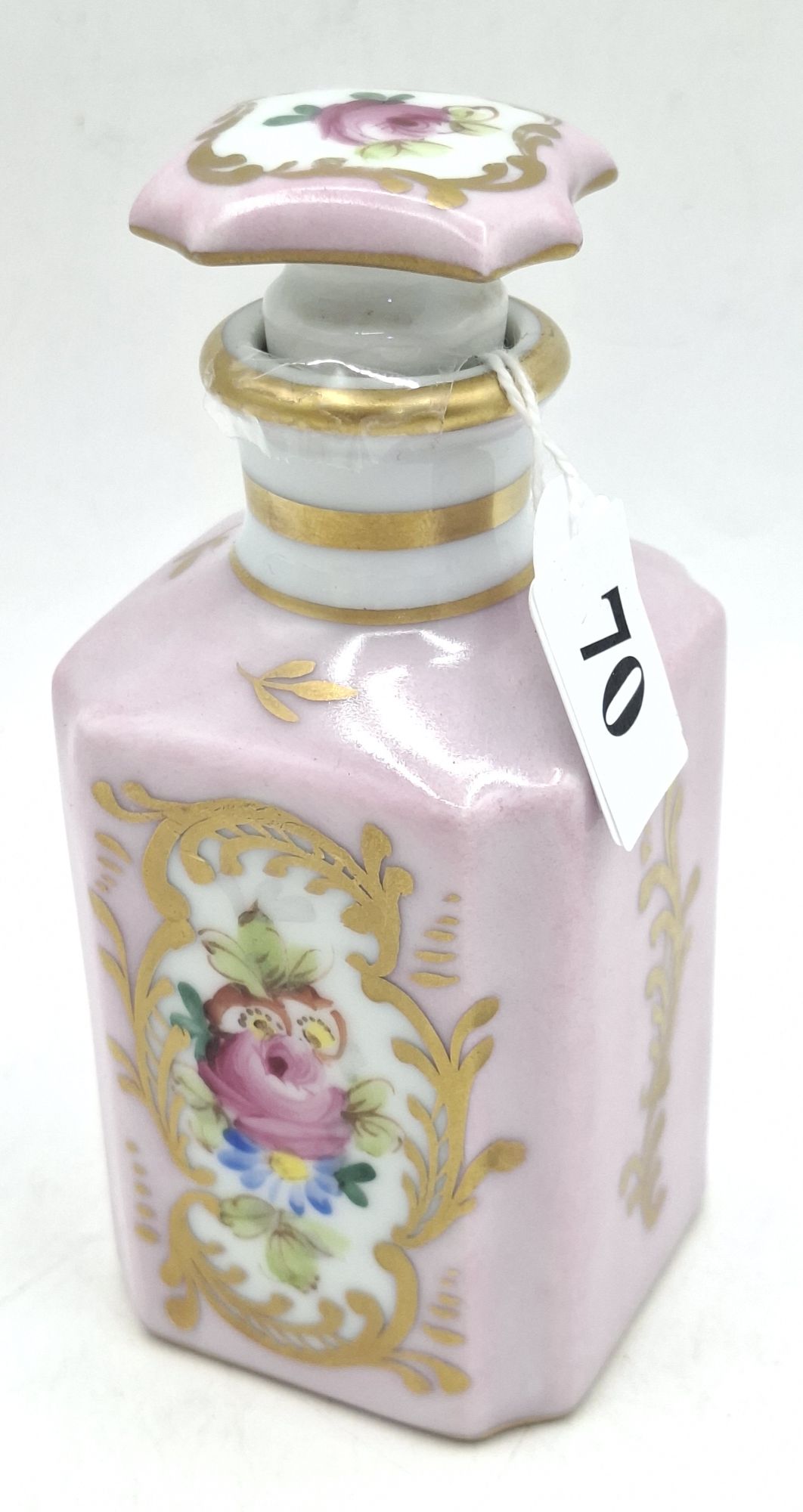 70 · FRENCH PORCELAIN SCENT BOTTLE